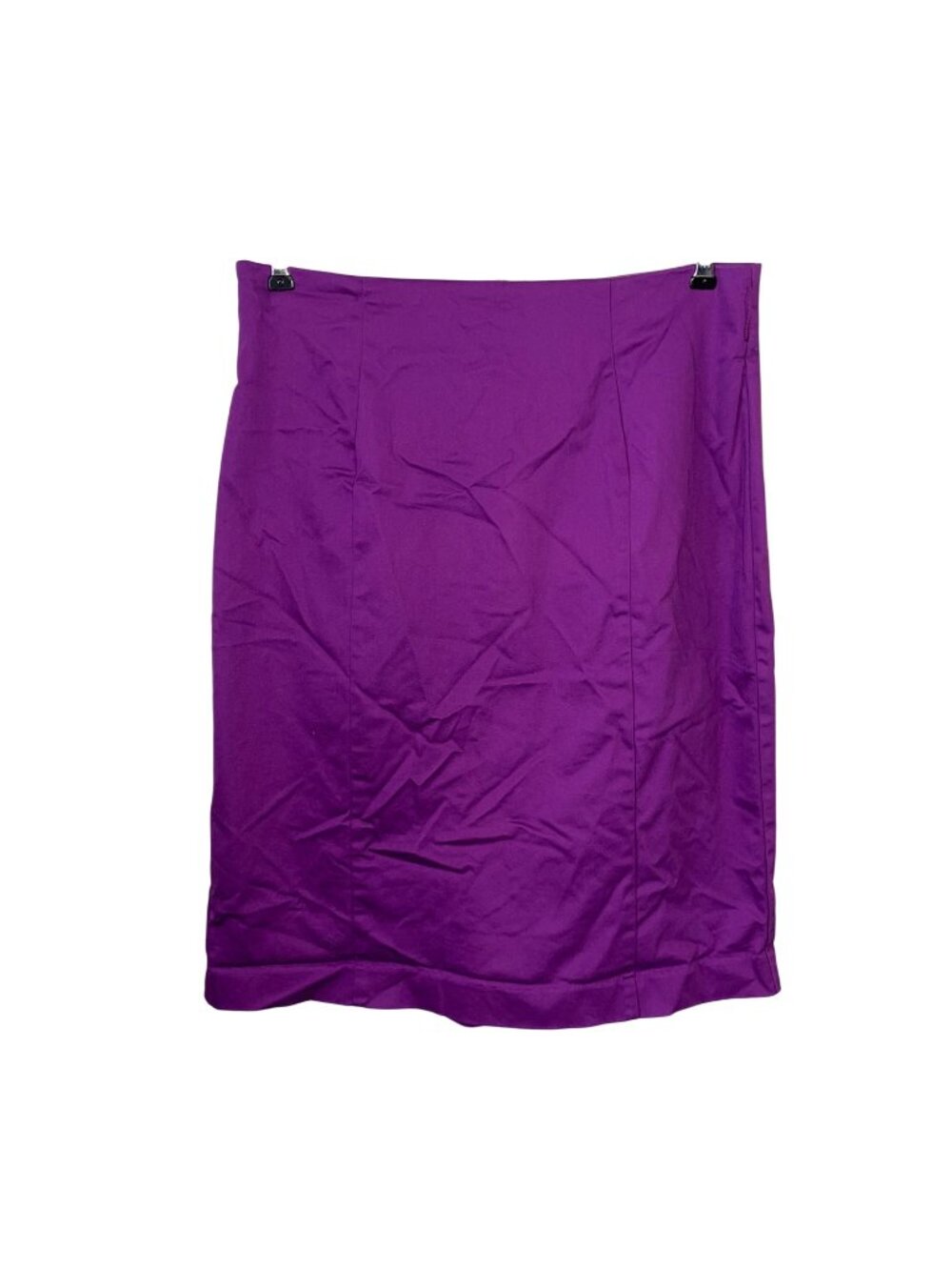 Worthington Petite 14P Womens Purple Midi Pencil Skirt